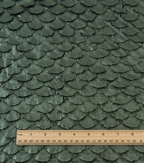 Yaya Han Cosplay Green Scale Metallic Knit Fabric 